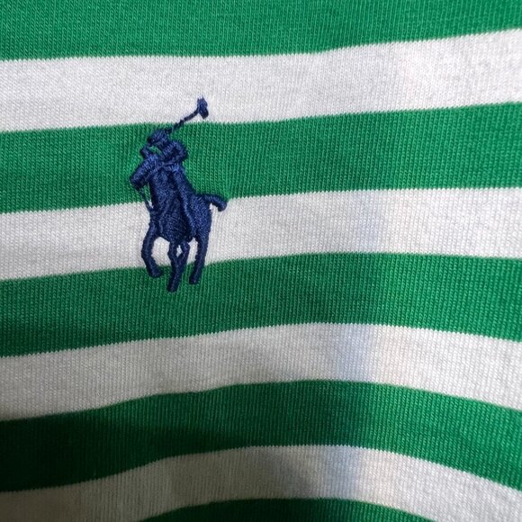 Polo Ralph Lauren Green/White Striped short sleeve T-Shirt, XXL - Picture 2 of 4
